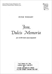 Cover for 

Jesu, Dulcis Memoria






