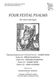 Cover for 

Four Festal Psalms






