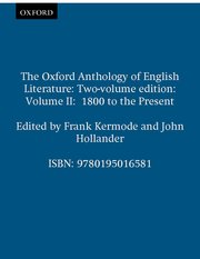 Cover for 

The Oxford Anthology of English Literature






