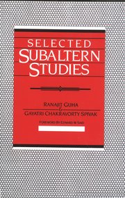Cover for 

Selected Subaltern Studies






