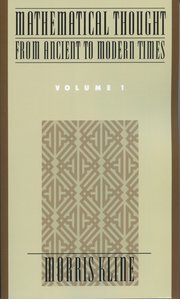 Cover for 

Mathematical Thought From Ancient to Modern Times, Volume 1






