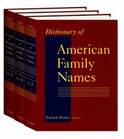 Cover for 

Dictionary of American Family Names






