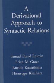 Cover for 

A Derivational Approach to Syntactic Relations






