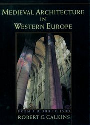 Cover for 

Medieval Architecture in Western Europe






