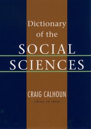 Cover for 

Dictionary of the Social Sciences






