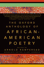 Cover for 

The Oxford Anthology of African-American Poetry






