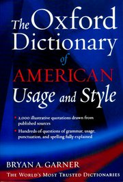 Cover for 

The Oxford Dictionary of American Usage and Style






