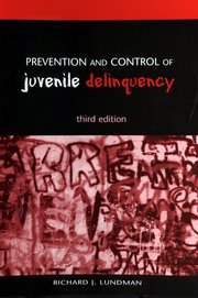 Cover for 

Prevention and Control of Juvenile Delinquency






