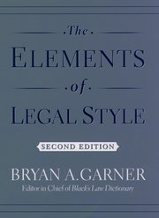 Cover for 

The Elements of Legal Style







