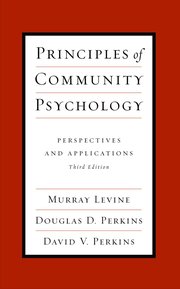 Cover for 

Principles of Community Psychology






