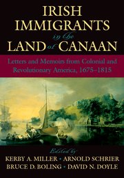 Cover for 

Irish Immigrants in the Land of Canaan






