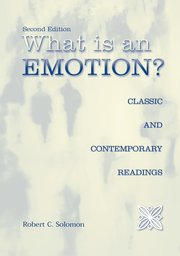 Cover for 

What Is an Emotion?






