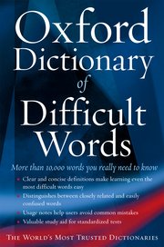 Cover for 

The Oxford Dictionary of Difficult Words







