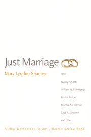 Cover for 

Just Marriage






