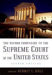 Cover for 

The Oxford Companion to the Supreme Court of the United States






