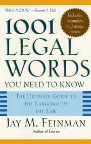 Cover for 

1001 Legal Words You Need to Know






