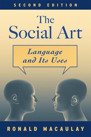 Cover for 

The Social Art






