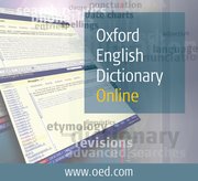 Cover for 

Oxford English Dictionary Online






