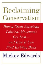 Cover for 

Reclaiming Conservatism






