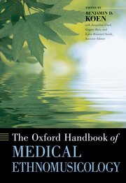 Cover for 

The Oxford Handbook of Medical Ethnomusicology






