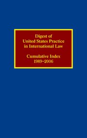 Cover for 

Digest of United States Practice in International Law






