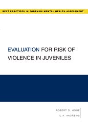 Cover for 

Evaluation for Risk of Violence in Juveniles






