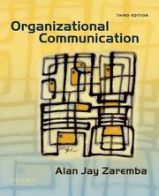 Cover for 

Organizational Communication







