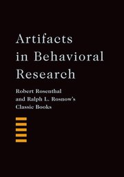 Cover for 

Artifacts in Behavioral Research






