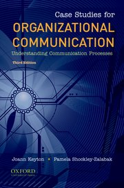 Cover for 

Case Studies for Organizational Communication






