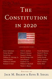 Cover for 

The Constitution in 2020






