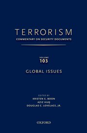 Cover for 

TERRORISM: Commentary on Security Documents Volume 103






