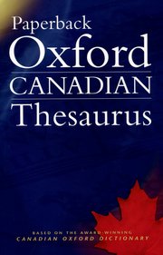 Cover for 

Paperback Oxford Canadian Thesaurus






