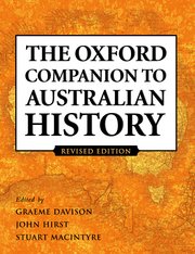 Cover for 

The Oxford Companion to Australian History






