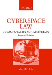Cover for 

Cyberspace Law






