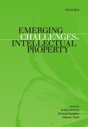 Cover for 

Emerging Challenges in Intellectual Property






