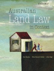 Cover for 

Australian Land Law in Context






