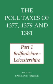 Cover for 

The Poll Taxes of 1377, 1379, and 1381






