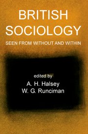 Cover for 

British Sociology Seen from Without and Within






