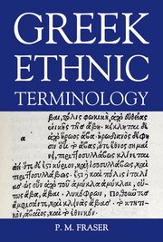 Cover for 

Greek Ethnic Terminology







