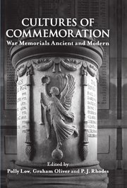 Cover for 

Cultures of Commemoration






