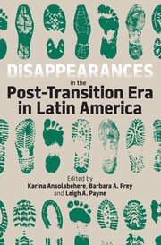 Cover for 

Disappearances in the Post-Transition Era in Latin America






