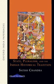 Cover for 

State, Pluralism, and the Indian Historical Tradition






