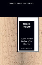 Cover for 

Asoka and the Decline of the Mauryas, Third Edition






