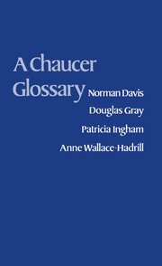 Cover for 

A Chaucer Glossary






