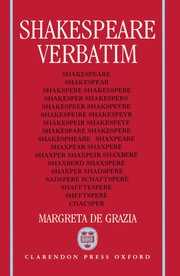 Cover for 

Shakespeare Verbatim






