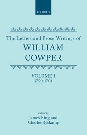 Cover for 

The Letters and Prose Writings of William Cowper






