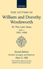 Cover for 

The Letters of William and Dorothy Wordsworth






