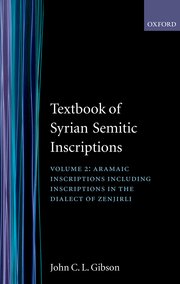 Cover for 

Textbook of Syrian Semitic Inscriptions






