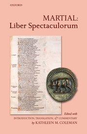 Cover for 

Martial: Liber Spectaculorum






