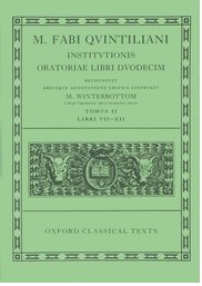 Cover for 

Institutionis Oratoriae






